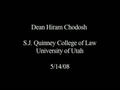 Watch video: Mediation Symposium: Dean Hiram Chodosh