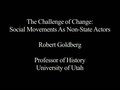 Watch video: Non-state Governance Symposium: Social Movements as Non-State Actors