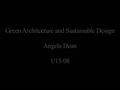 Watch video: Green Architecture and Sustainable Design