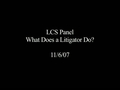 Watch video: Professional Development Office Litigation Panel
