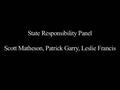 Watch video: State Responsibility Panel: Moderated by Prof. Scott Matheson