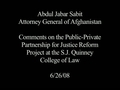 Watch video: Afghan Attorney General Press Conference