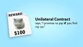 Watch video: Unilateral Contracts