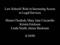 Watch video: Law Schools\' Role in Increasing Access to Legal Services