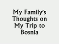 Watch video: Family Thoughts - updated