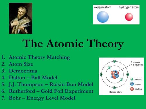 Atomic Theory and Model Lesson - History of the Atom ...