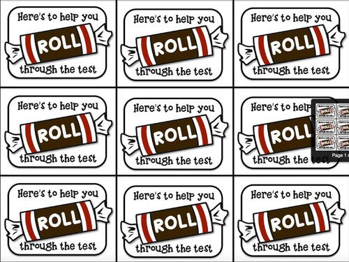 Tootsie Roll Testing Motivation Treat Tags by Highs and Lows of a Teacher