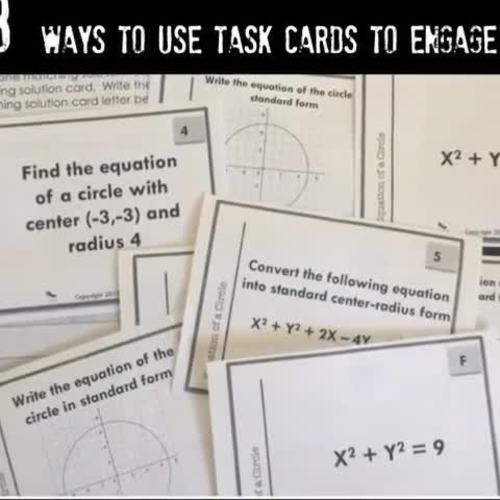 Greatest Common Factor GCF and LCM Word Problems Task Card Activity