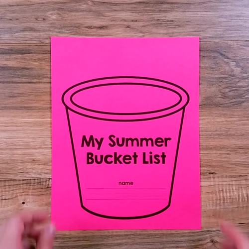 Summer Bucket List Craft & Writing Project by Simply Kinder | TpT