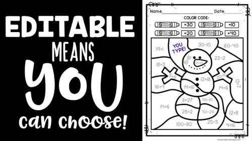 Editable Color by Code for the Year (Color by Number, Color by Sight Word, etc)