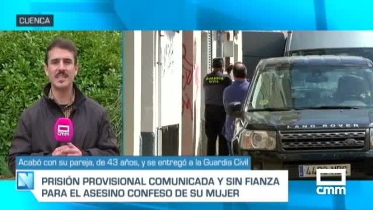 Prisión sin fianza para el asesino confeso de su pareja en Tarancón (Cuenca)