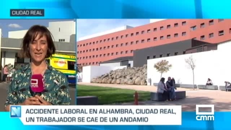 Accidente laboral: un trabajador trasladado en UVI al hospital tras caerse desde un andamio en Alhambra (Ciudad Real)