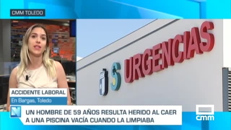 Accidente laboral: herido un trabajador al precipitarse a una piscina vacía en Bargas (Toledo)