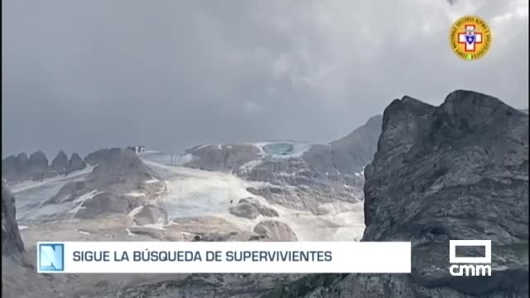 8 muertos y 15 desaparecidos tras el desprendimiento de un glaciar en los Alpes italianos